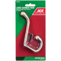 Ace 3-1/2 in. L Antique Brass Gold Large Garment Hook 1 pk Brass