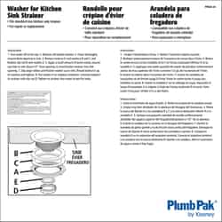Plumb Pak 3-1/2 in. D Rubber Basket Strainer Washer