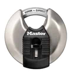 Master Lock 1-1/2 in. H x 2-3/4 in. L x 1 in. W Steel Dual Ball Bearing Locking Disk Padlock 1