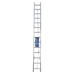Werner 28 ft. H X 17.38 in. W Aluminum Extension Ladder Type 1 250 lb