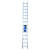 Werner 28 ft. H X 17.38 in. W Aluminum Extension Ladder Type 1 250 lb