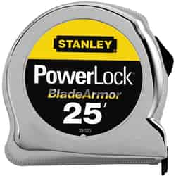 Stanley PowerLock 1 in. W x 25 ft. L Tape Measure 1 pk Yellow