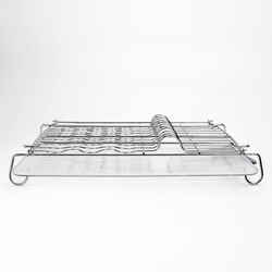 OXO Good Grips 6.1 in. H x 17.1 in. L x 19.8 in. W Silver Stainless Steel Dish Rack
