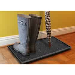 GrassWorx Drain and Dry Black Polyethylene/Rubber Nonslip Boot/Shoe Scraper 16-1/2 in. L x 10-1