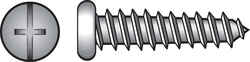 HILLMAN 2 in. L x 10 Phillips/Slotted Pan Head Steel Sheet Metal Screws 100 per box Zinc-Plate