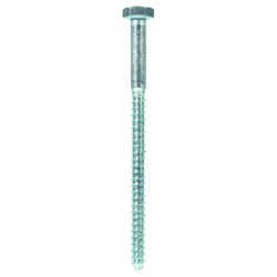 HILLMAN 4 in. L x 1/4 in. Hex Steel Lag Screw 100 pk