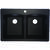 Franke Granite Composite Granite Dual Mount 33 in. W x 22 in. L Kitchen Sink Onyx