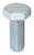 HILLMAN M12-1.75 mm Dia. x 30 mm L Heat Treated Steel Hex Head Cap Screw 30 box