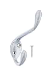 Ace 3-1/2 in. L Silver Chrome Metal Garment Hook Large 1 pk