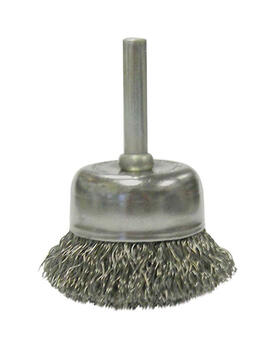 Weiler 2 in. Dia. x 1/4 in. in. Coarse Steel Crimped Wire Cup Brush 1 pc.