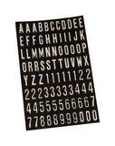 Hy-Ko 1 in. Silver 0-9, A-Z Letters and Numbers Self-Adhesive Vinyl