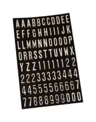 Hy-Ko 1 in. Silver 0-9, A-Z Letters and Numbers Self-Adhesive Vinyl