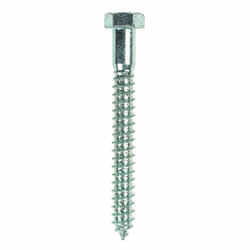 HILLMAN 4-1/2 in. L x 1/2 in. Hex Steel Lag Screw 25 pk