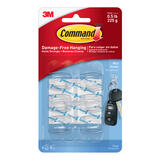 3M Command Mini Plastic 11/8 in. L 6 pk Hook