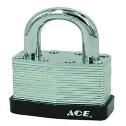 Ace 1-5/16 in. H X 1-9/16 in. W X 1-1/2 in. L Steel Double Locking Padlock 4 pk Keyed Alike