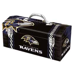 Sainty International Steel Baltimore Ravens 16.25 in. 7.1 in. W x 7.75 in. H Art Deco Tool Box