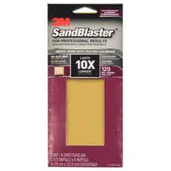 3M SandBlaster 9 in. L X 3-2/3 in. W 120 Grit Ceramic Sandpaper 6 pk