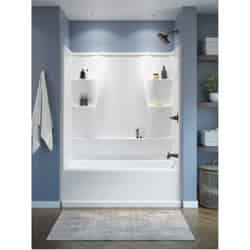 Delta Bathing System Classic 18 in. H x 60 in. W x 32 in. L White Acrylic Right Hand Rectangula