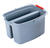 Rubbermaid Commercial 19 qt Rectangular Double Pail Gray