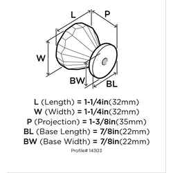 Amerock Traditional Classics Round Cabinet Knob 1-1/4 in. D 1-1/4 in. Oil Rubbed Bronze 5 pk