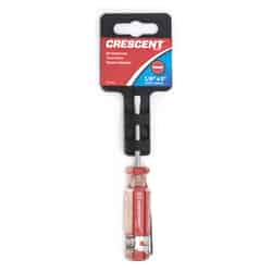 Crescent 2 in. Slotted 1/8 in. Pocket Screwdriver Metal Red 1 pc.