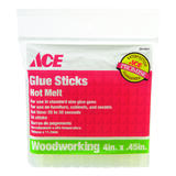 Ace .45 Dia. x 4 L Glue Sticks Clear 24 pk