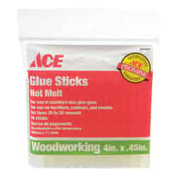 Ace .45 Dia. x 4 L Glue Sticks Clear 24 pk