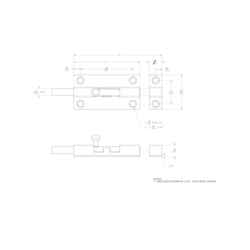 Ace Barrel Bolt 4 in. Bright Brass For Lightweight Doors, Chests and Cabinets