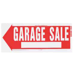 Hy-Ko English Garage Sale Sign 10 in. H x 24 in. W Plastic