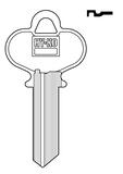 Hy-Ko Automotive Key Blank EZ# DE5 Single sided For Fits Dexter