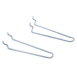 Crawford Zinc Plated Silver 4.5 in. Peg Hooks 2 Steel
