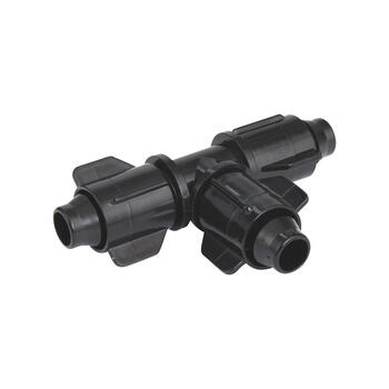 Raindrip Drip Irrigation Stretch and Lock Coupler Plastic 1 pk