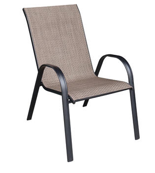 Living Accents Sling Black Steel Chair