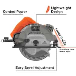 Black and Decker 13 amps Corded Circular Saw 7-1/4 in. 3000 rpm
