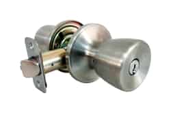 Faultless Tulip Satin Stainless Steel Metal Entry Knobs 3 Grade Right Handed