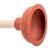 LDR 8 in. L x 4 in. Dia. Plunger with Wooden Handle