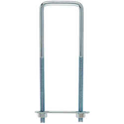 Hampton 5/16 in. x 2 in. W x 6-3/4 in. L Coarse Zinc-Plated Steel Square Bend U Bolt