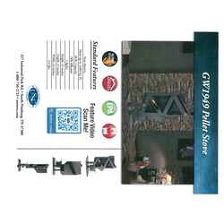 US Stove  Wiseway  EPA Certified 2000 sq. ft. Wood Pellet  Stove  60 lb. capacity Hopper 