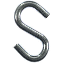Ace Small Silver Steel 2 in. L S-Hook 150 lb. Zinc-Plated 2 pk