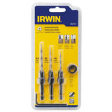 Irwin High Speed Steel Countersink Multi Size in. Dia. 1/4 in. 4 pc. Quick-Change Hex Shank