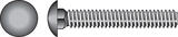 HILLMAN 5/16 Dia. x 1-1/2 in. L Stainless Steel Carriage Bolt 50 pk