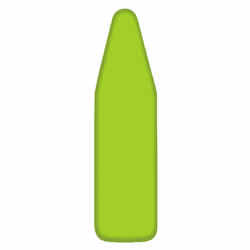 Homz 15 in. W x 55 in. L Cotton Ironing Board Cover Sage Green Solid