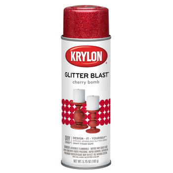 Krylon Cherry Bomb Glitter Blast Spray Paint 5.75 oz