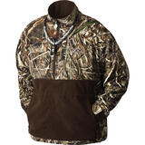 Drake MST Eqwader XL Long Sleeve Men's Quarter Zip Jacket Brown/Camo