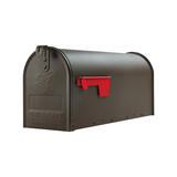 Gibraltar Mailboxes Elite Post Mounted 8-3/4 in. H x 8-3/4 in. H x 6-7/8 in. W x 20 in. L Venetia