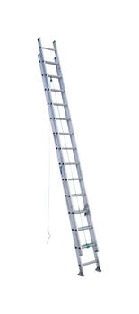 Werner 28 ft. H X 17.33 in. W Aluminum Extension Ladder Type II 225 lb