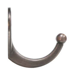 Ace 1-9/16 in. L Oil Rubbed Bronze Metal Bronze Small Garment Hook 2 pk