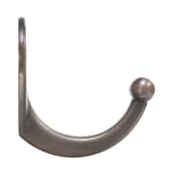 Ace 1-9/16 in. L Oil Rubbed Bronze Metal Bronze Small Garment Hook 2 pk