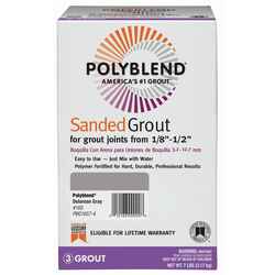 Custom Building Products Polyblend Indoor and Outdoor Delorean Gray Grout 7 lb