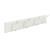 Amerock White Fiberboard/Zinc 18 in. L 4-Hook Rack 1 pk Medium